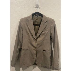 THEORY Tan Pockets Wool Blazer